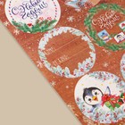 Наклейки бумажные «Новогодняя почта», на подарки, 9 × 16 см - Фото 2