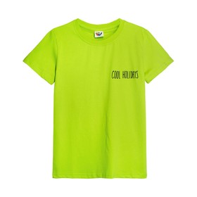 

Футболка для мальчика, рост 146 см, цвет салатовый