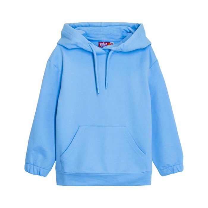Толстовка для девочки, голубая, рост 146-152 см - Фото 1