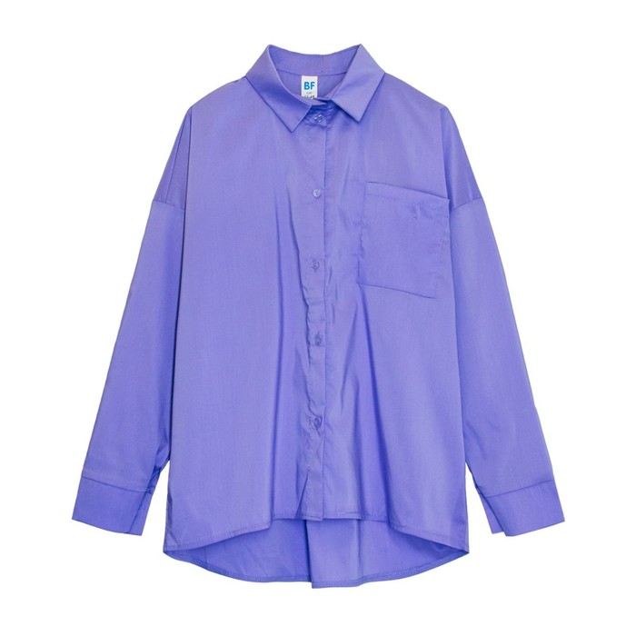 Рубашка женская, размер 52, цвет сиреневый - Фото 1