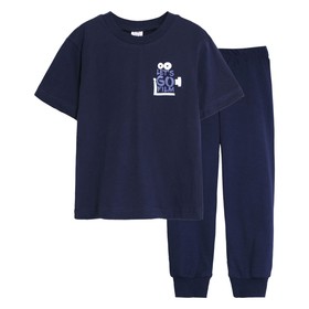 Пижама для мальчика, рост 110 см, цвет тёмно-синий