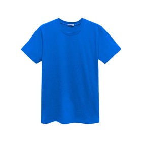 Футболка унисекс, размер 44, цвет синий