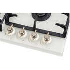 Варочная поверхность NORDFROST HM 6042 RY, газовая, 4 конфорки, бежевый - Фото 3