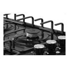 Варочная поверхность NORDFROST HS 6040 B, газовая, 4 конфорки, чёрный - Фото 2