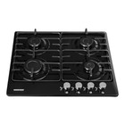Варочная поверхность NORDFROST HS 6040 B, газовая, 4 конфорки, чёрный - Фото 3