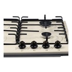 Варочная поверхность NORDFROST HS 6040 YR, газовая, 4 конфорки, бежевый - Фото 6