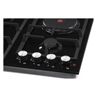 Варочная поверхность NORDFROST HS 6032 B, газовая/электрическая, 4 конфорки, чёрный - Фото 5