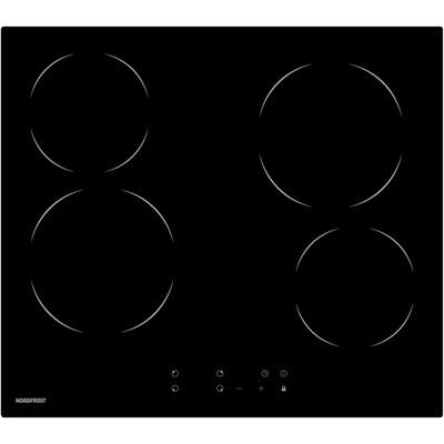 Варочная поверхность NORDFROST EM 6049 B, сенсорная, 4 конфорки, чёрный