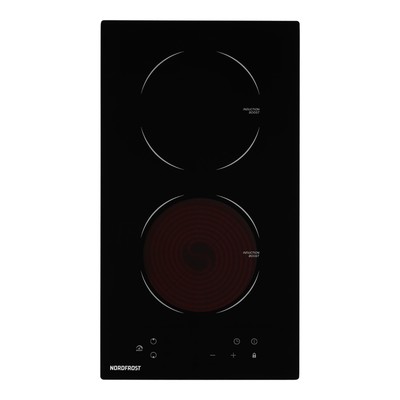 Варочная поверхность NORDFROST i-M 3020 B, сенсорная, 2 конфорки, чёрный