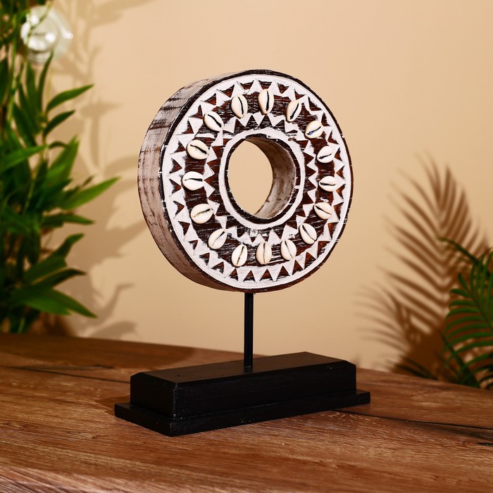 Декор «Кольцо», на подставке, 22×9×31 см, албезия - Фото 1