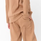 Костюм для девочки (свитшот, брюки) MINAKU, бежевый, рост 158 см 9549277 - фото 14207170
