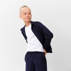 Костюм детский (кофта, брюки) MINAKU цвет тёмно-синий, рост 164 см - Фото 4