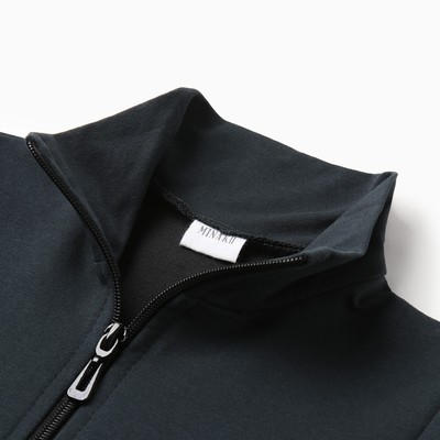 Костюм детский (кофта, брюки) MINAKU, графитовый, рост 122 см