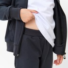 Костюм детский (кофта, брюки) MINAKU цвет графит, рост 128 см - Фото 15