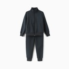 Костюм детский (кофта, брюки) MINAKU, графитовый, рост 140 см 9549448 - фото 14603324
