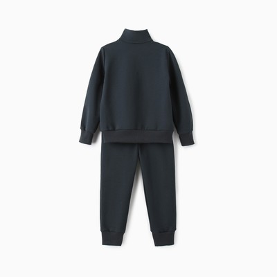 Костюм детский (кофта, брюки) MINAKU, графитовый, рост 152 см