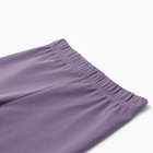 Костюм для девочки (футболка, лосины) MINAKU цвет пыльно-сиреневый, рост 104 см - Фото 5