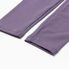 Костюм для девочки (футболка, лосины) MINAKU цвет пыльно-сиреневый, рост 104 см - Фото 6