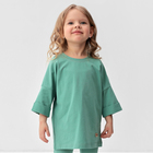 Костюм для девочки (футболка, лосины) MINAKU цвет оливковый, рост 110 см - Фото 2