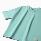 Костюм для девочки (футболка, лосины) MINAKU цвет оливковый, рост 110 см - Фото 7