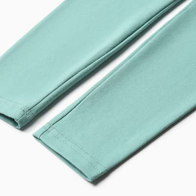 Костюм для девочки (футболка, лосины) MINAKU, оливковый, рост 116 см