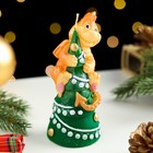 Свеча фигурная "Дракон на ёлке. Символ года 2024", 5,5х5,5х12,5 см 9669121