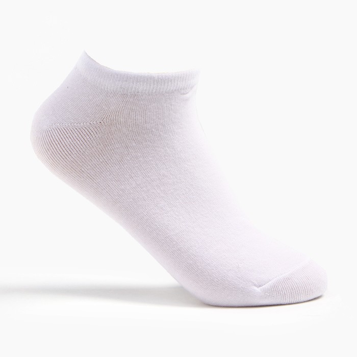 Набор женских носков (3 пары) укороченные, цвет белый, размер 36-39