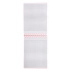 Блокнот А6, 80 листов клетка, на гребне CANVAS красный, пластиковая обложка, микроперфорация на отрыв - фото 24219266