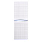 Блокнот А6, 80 листов клетка, на гребне VELVET синий, пластиковая обложка, микроперфорация на отрыв - фото 24567886