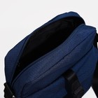 Сумка мужская TEXTURA через плечо, текстиль, цвет синий - Фото 5