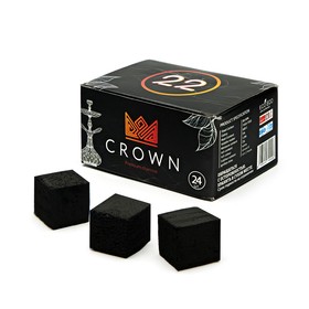 Уголь для кальяна Crown, 24 кубика