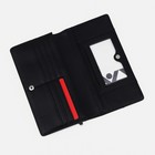 Кошелёк женский на кнопке, цвет чёрный - фото 24249915