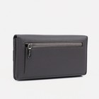 Кошелёк женский на кнопке, цвет серый - фото 24249918