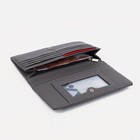 Кошелёк женский на кнопке, цвет серый - фото 24249920