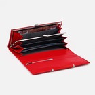 Кошелёк женский на магнитах, цвет красный - фото 22376357