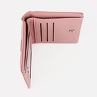 Кошелёк женский на кнопке, цвет розовый - фото 22376573