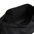 Сумка спортивная на молнии, наружный карман, длинный ремень, цвет чёрный - фото 6992684