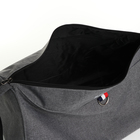 Сумка спортивная на молнии, наружный карман, длинный ремень, цвет серый - фото 6992687