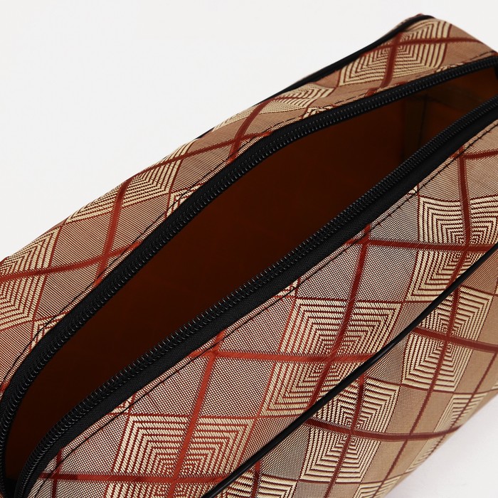 Косметичка на молнии, цвет бежевый 36924