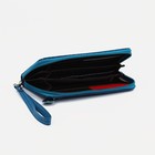 Кошелёк на молнии, цвет синий - фото 24442019
