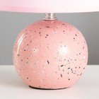 Настольная лампа  Е14 40Вт розовый 23х23х29 см RISALUX - Фото 4