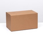 Коробка складная, бурая, 36 х 20 х 20 см - Фото 3