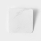 Крючок самоклеящийся «Мрамор», 3 шт, цвет белый - фото 8939381