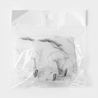 Крючки самоклеящиеся Доляна «Мрамор», 3 шт., 5.9×5.9×2 см - Фото 5