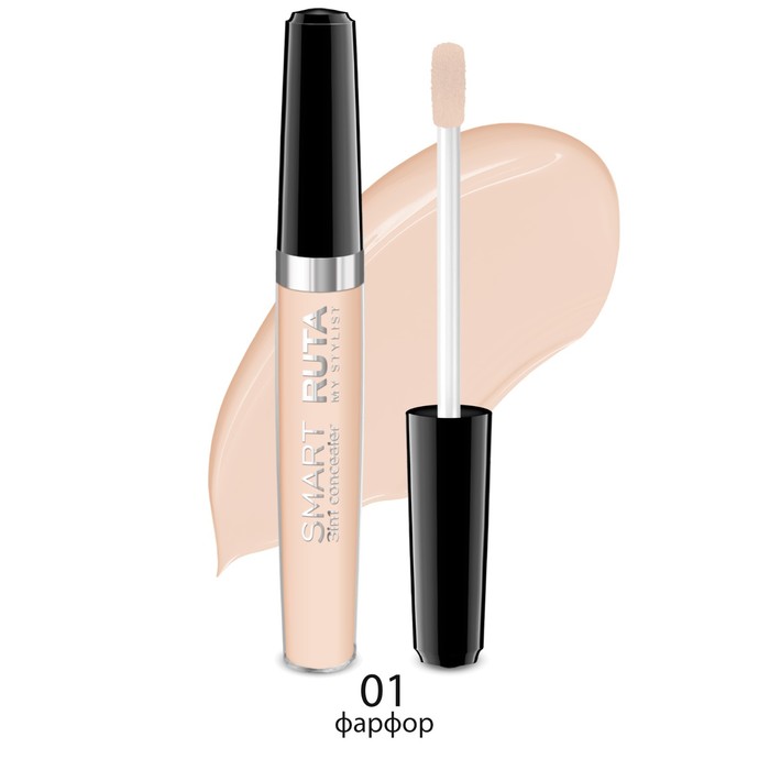 Консилер 3 в 1 Ruta SMART, тон 01 фарфор, 6 мл