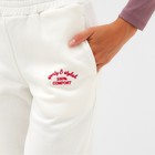 Брюки женские MINAKU:  SPORTY & STYLISH цвет молочный, р-р 42 9787618 - фото 11033031