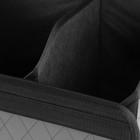 Органайзер кофр в багажник автомобиля Cartage саквояж, экокожа стеганая, 53 см, серый - фото 9930024