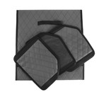 Органайзер кофр в багажник автомобиля Cartage саквояж, экокожа стеганая, 53 см, серый - фото 9930025