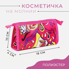 Косметичка на молнии, розовый - фото 10664722