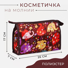 Косметичка на молнии, цвет коричневый 9837759 - фото 10664848